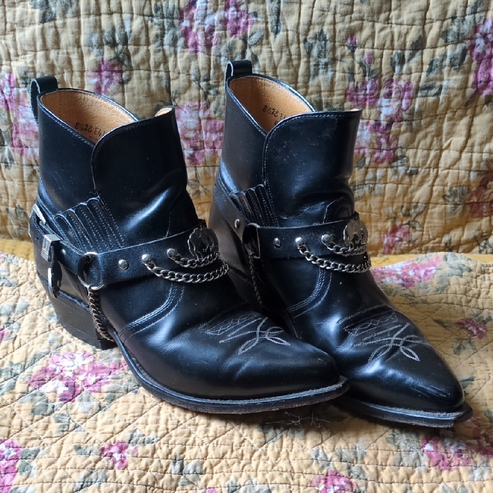Black Boulet Western Boots